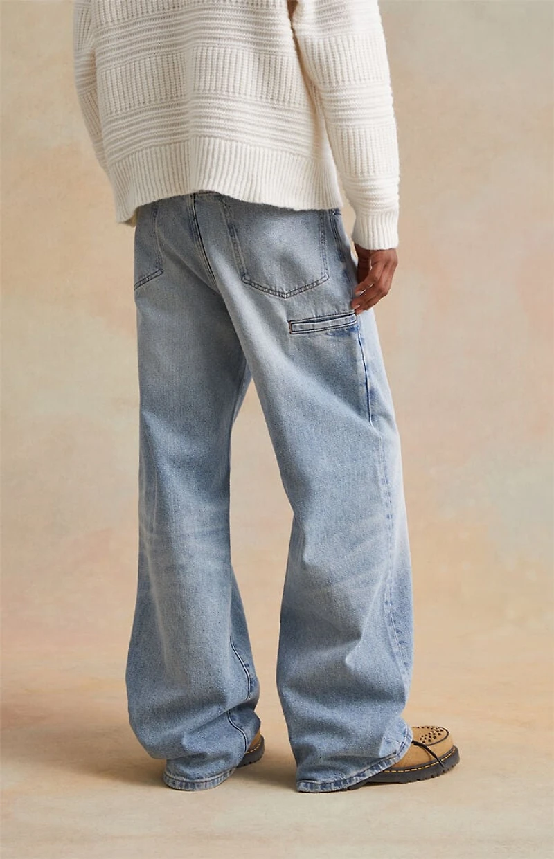 RARE DNM EDIT Light Indigo Trouser Extreme Baggy Jeans