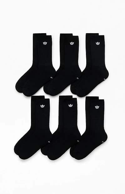 adidas 6 Pack Trefoil Crew Socks