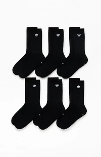 adidas 6 Pack Trefoil Crew Socks