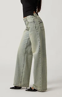Pacsun Casey Low Rise Baggy Jeans Acid Wash Tinted