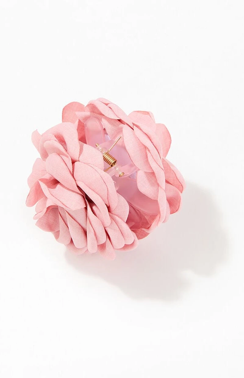 LA Hearts Pink Rose Hair Claw Clip