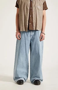 Pacsun Ryder Ultra Baggy Jeans Light Blue