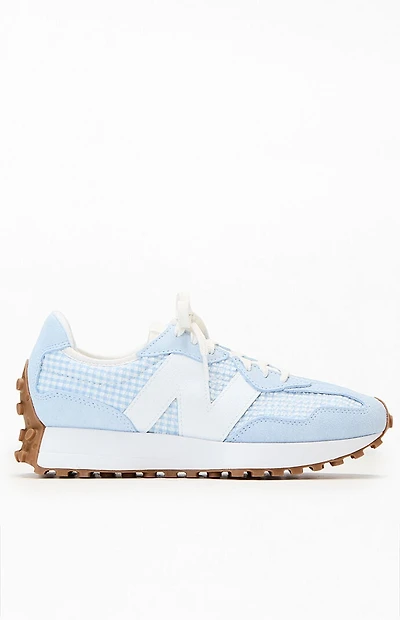 New Balance Women's Blue and White 327 Sneakers