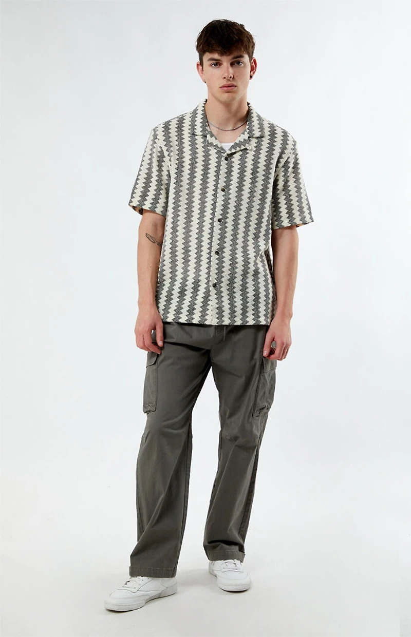 Pacsun Chevron Blocked Camp Shirt