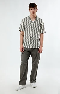 Pacsun Chevron Blocked Camp Shirt