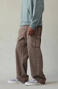 Pacsun Dylan Baggy Jeans Cargo Carpenter Washed Brown