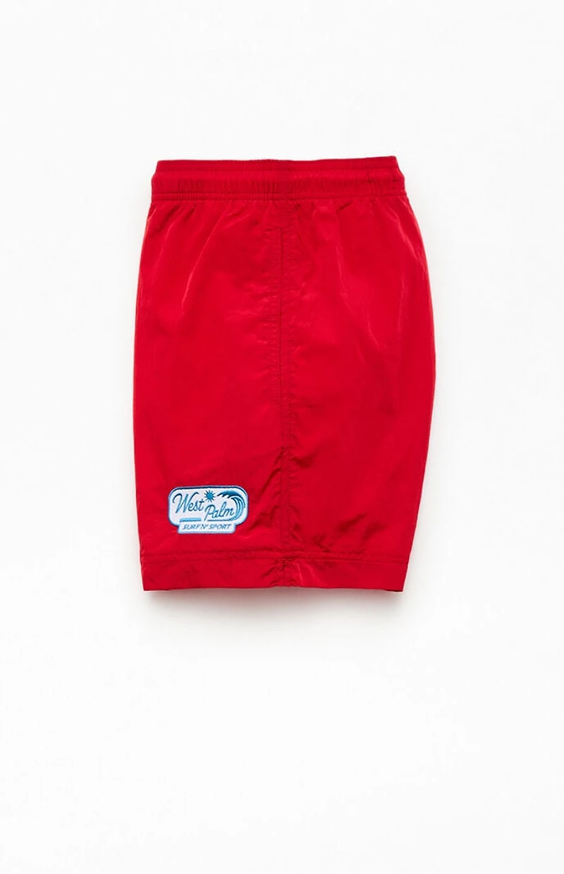 Pacsun West Palm Crinkle 4.5" Swim Trunks