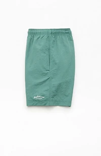 Pacsun Green Collegiate 6.5" Swim Trunks