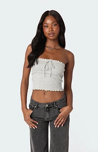 Edikted Savannah Pointelle Tube Top