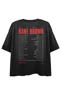 Kane Brown Tour Locations Cropped T-Shirt