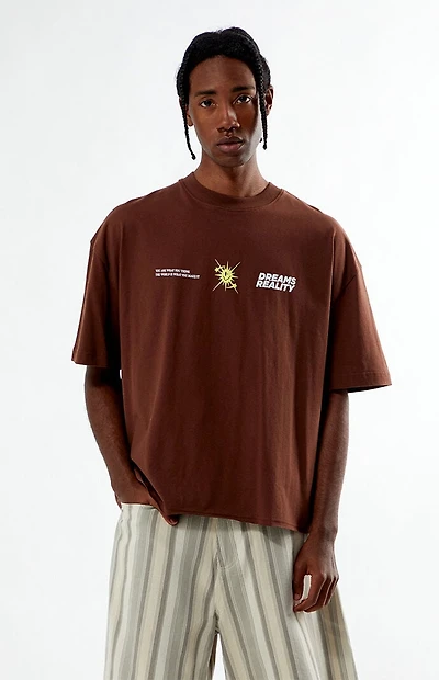 Pacsun Dreams Reality Cropped Boxy T-Shirt