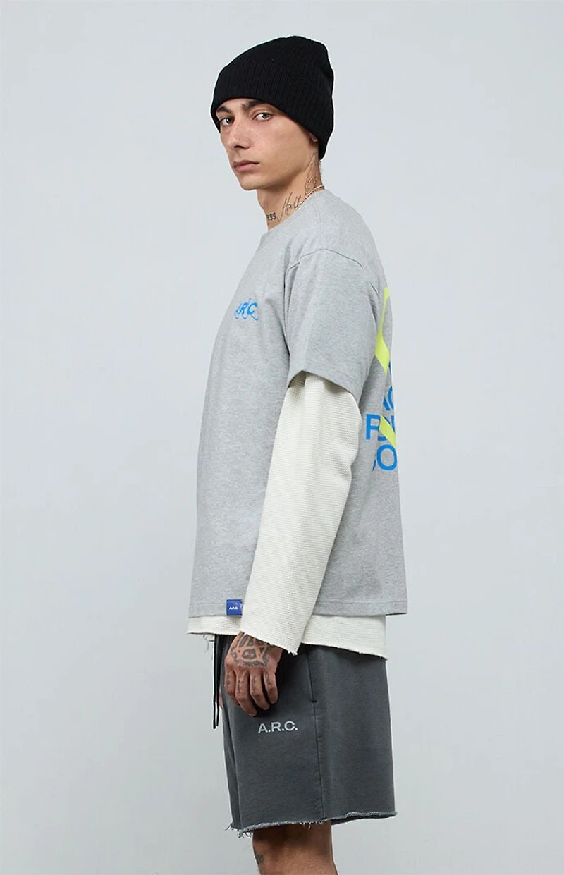 A.R.C. Systems Heather Gray Vintage Wash Heavyweight T-Shirt