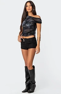 Edikted Shredded Asymmetric Top