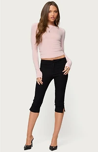 Edikted Embry Boat Neck Raglan Top