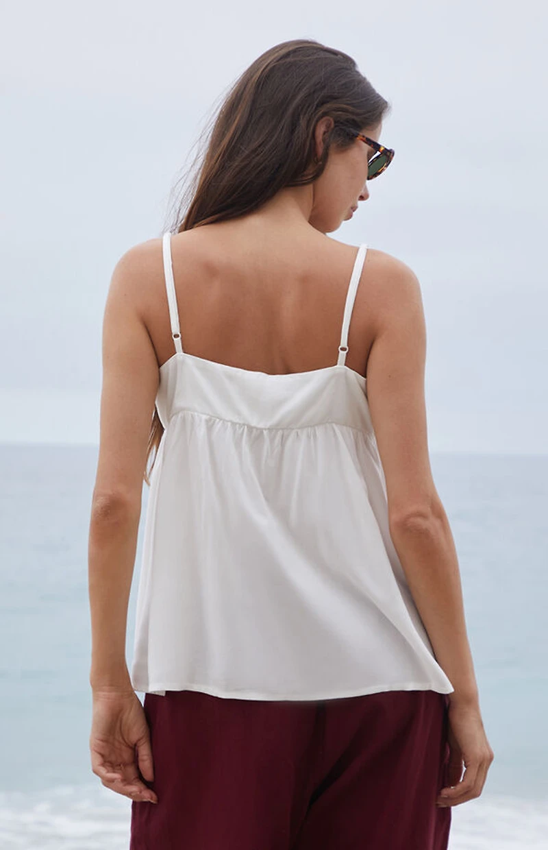 John Galt White Edith Tank Top