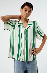 Pacsun Kids Striped Camp Shirt