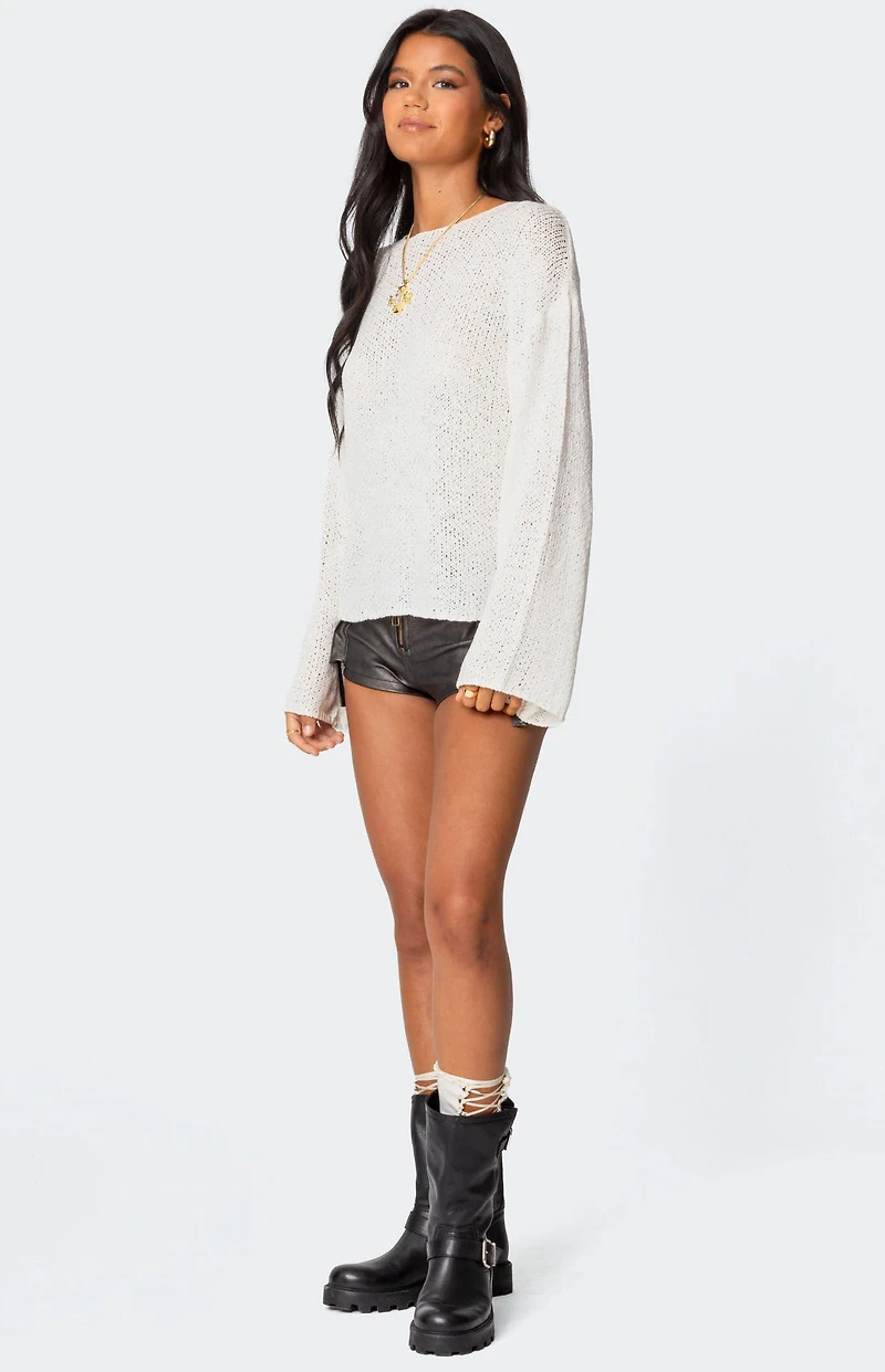 Edikted Drop Shoulder Light Knit Sweater