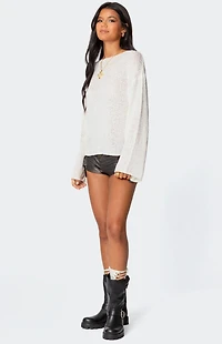 Edikted Drop Shoulder Light Knit Sweater