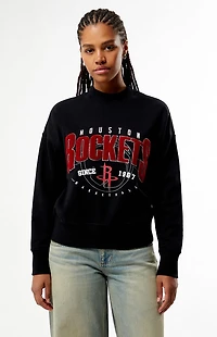 QORE Houston Rockets Mock Neck Sweatshirt