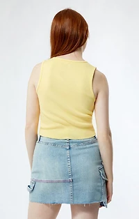 Golden Hour Bye Heart Cropped Tank Top