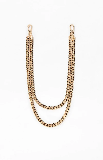 Pacsun Gold Double Wallet Chain