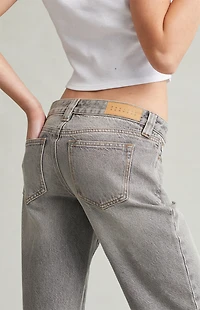 Pacsun Charlie Low Rise Baggy Bootcut Jeans Gray