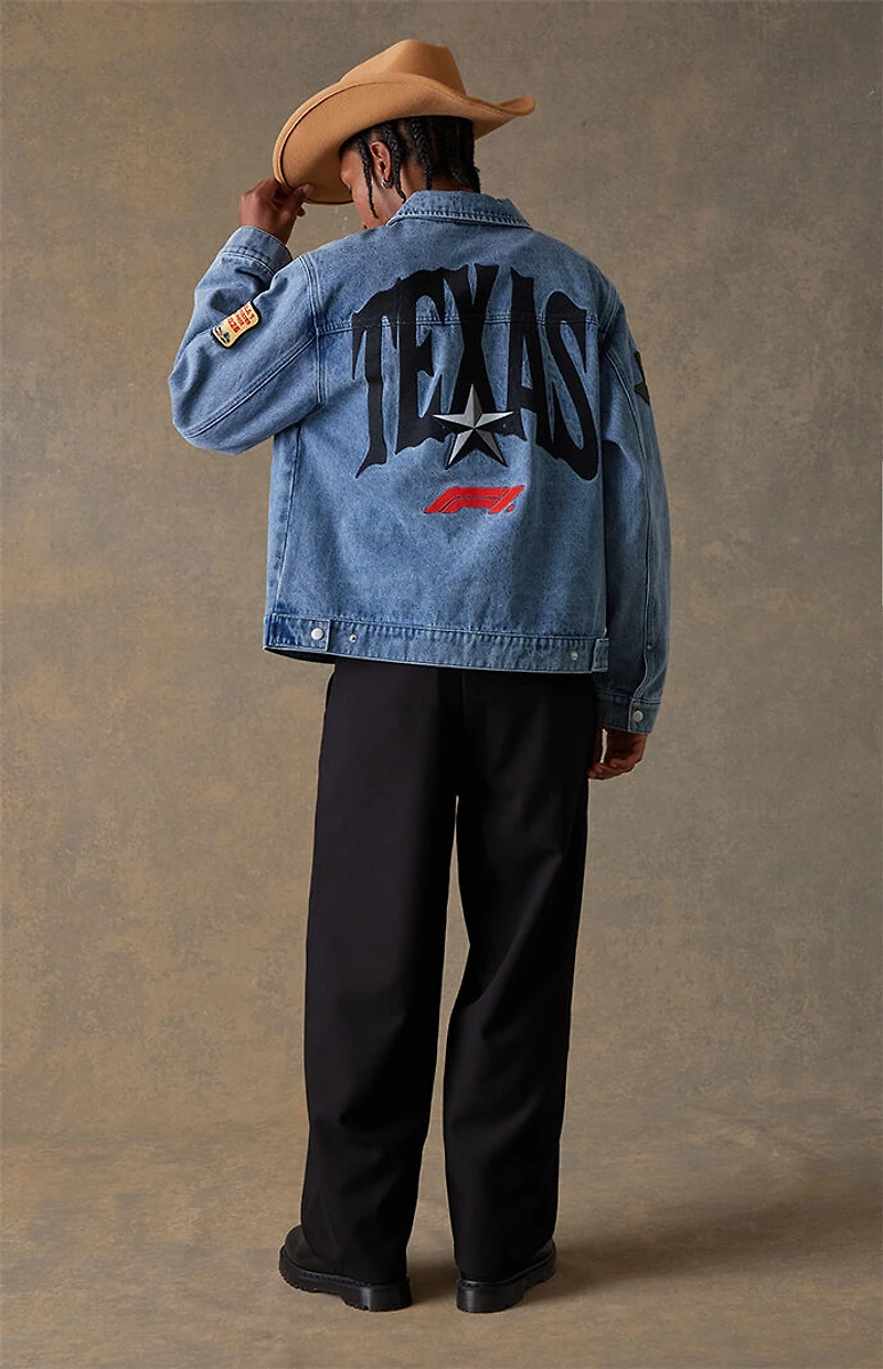 Formula 1 x Pacsun United States Grand Prix 2025 Austin Texas Denim Jacket