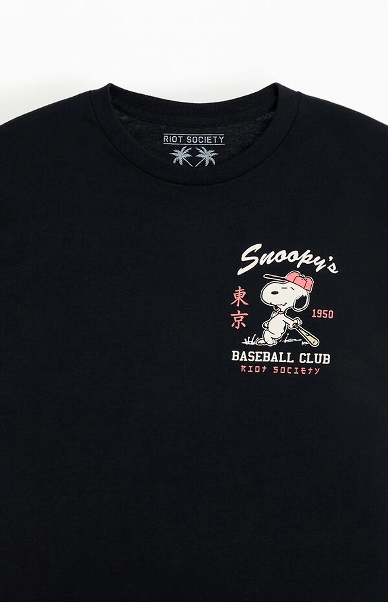 Riot Society Snoopy's Baseball Club T-Shirt
