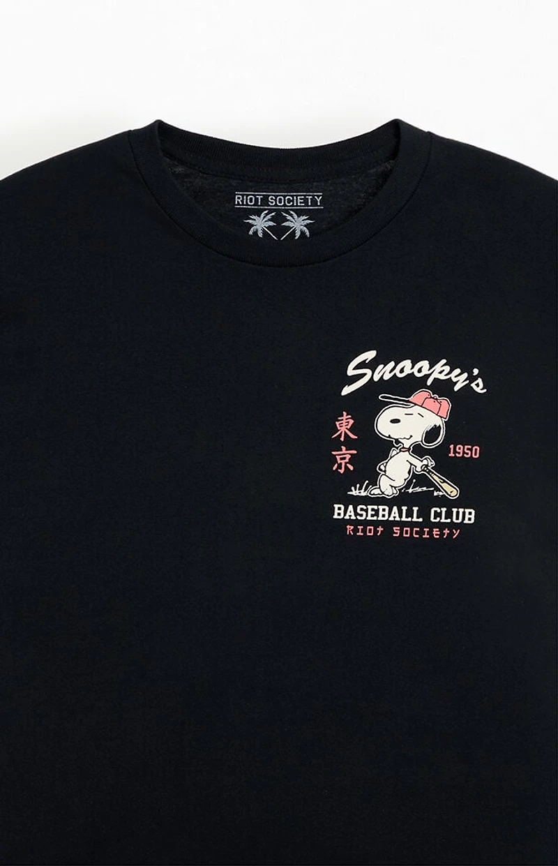 Riot Society Snoopy's Baseball Club T-Shirt