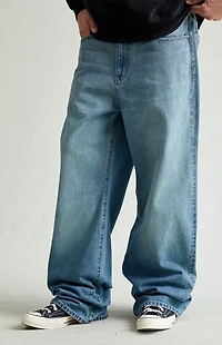 Pacsun Blake Extreme Baggy Jeans Medium Blue Tinted
