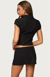 Edikted Myrna Cut Out Collar Top