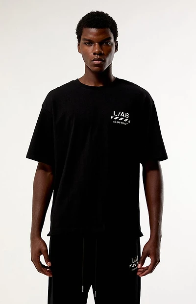 L/AB c/o Off-White Diagonal Oversized T-Shirt
