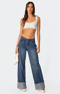 Edikted Fairytale Lacey Crop Top