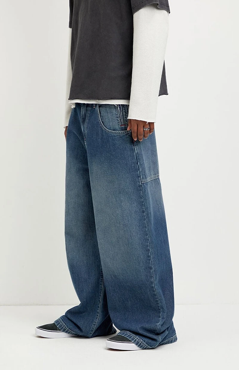 Pacsun Ryder Ultra Baggy Jeans Dark Blue