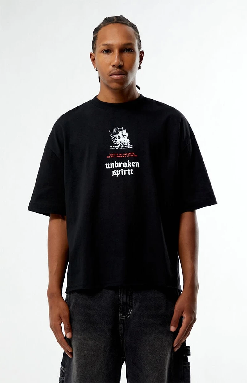 Pacsun Unbroken Spirit Cropped Boxy T-Shirt