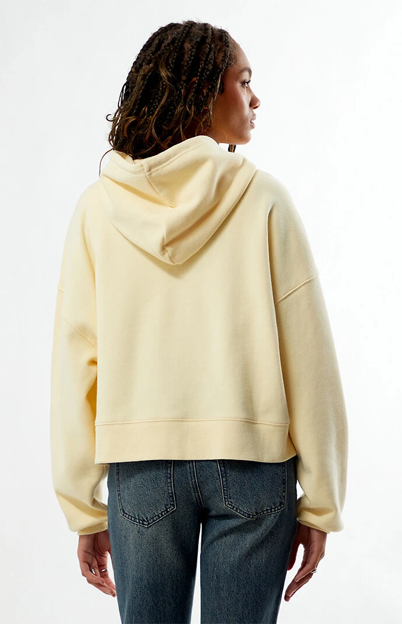 Pacsun Hamptons Cropped Zip Up Hoodie