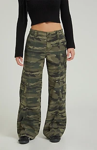 Pacsun Camouflage Lightweight Low Rise Baggy Pants