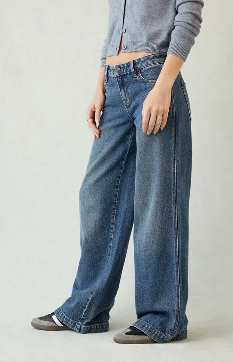 Pacsun Casey Low Rise Baggy Jeans Dark Indigo Tint