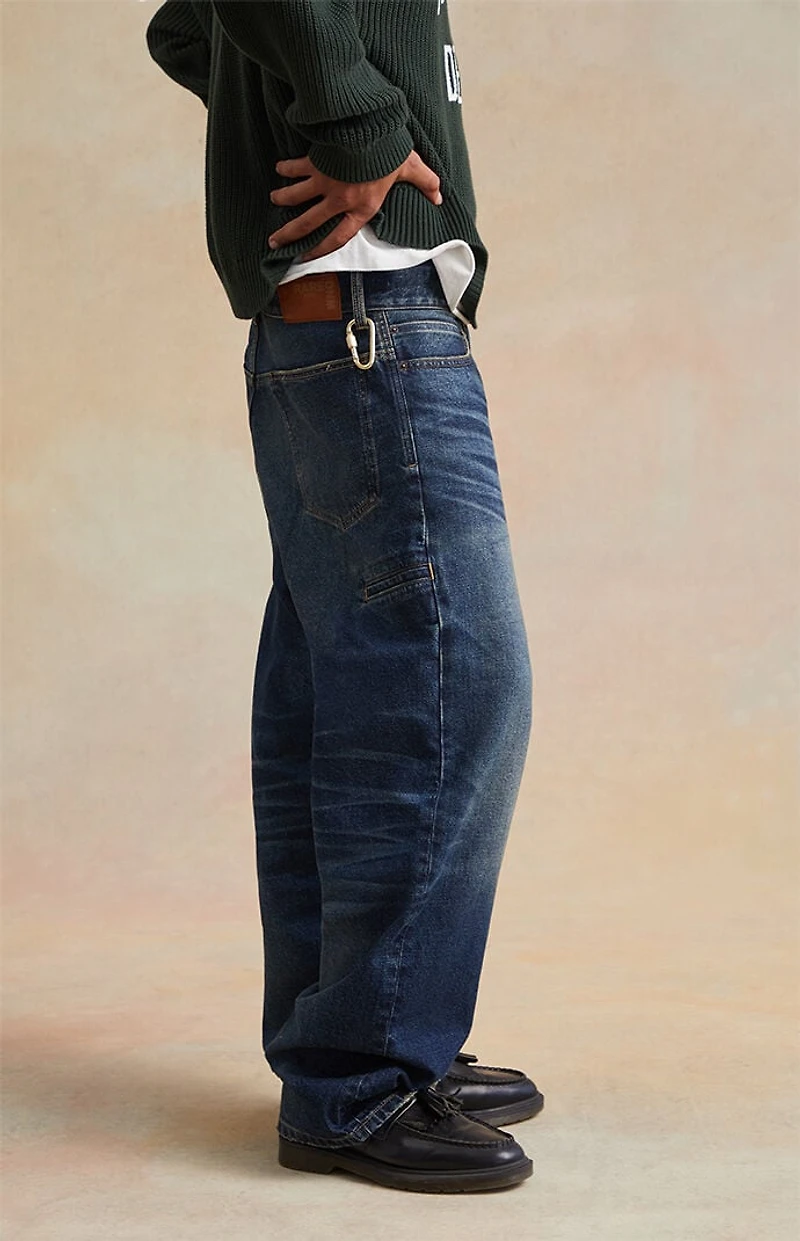 RARE DNM EDIT Dark Indigo Distressed Baggy Jeans