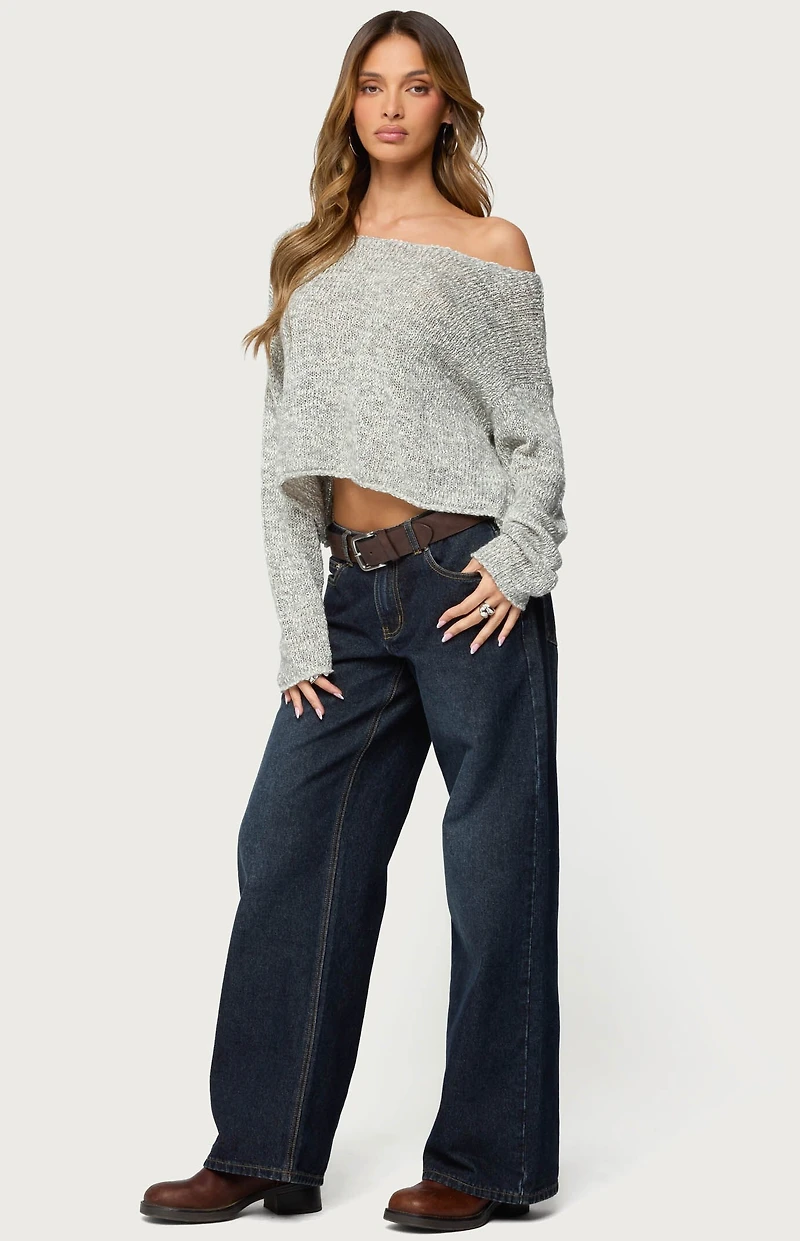 Edikted Florentina Off Shoulder Sweater