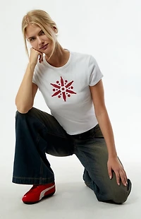 Coca Cola by Pacsun Bottle Snowflake Skimmer T-Shirt