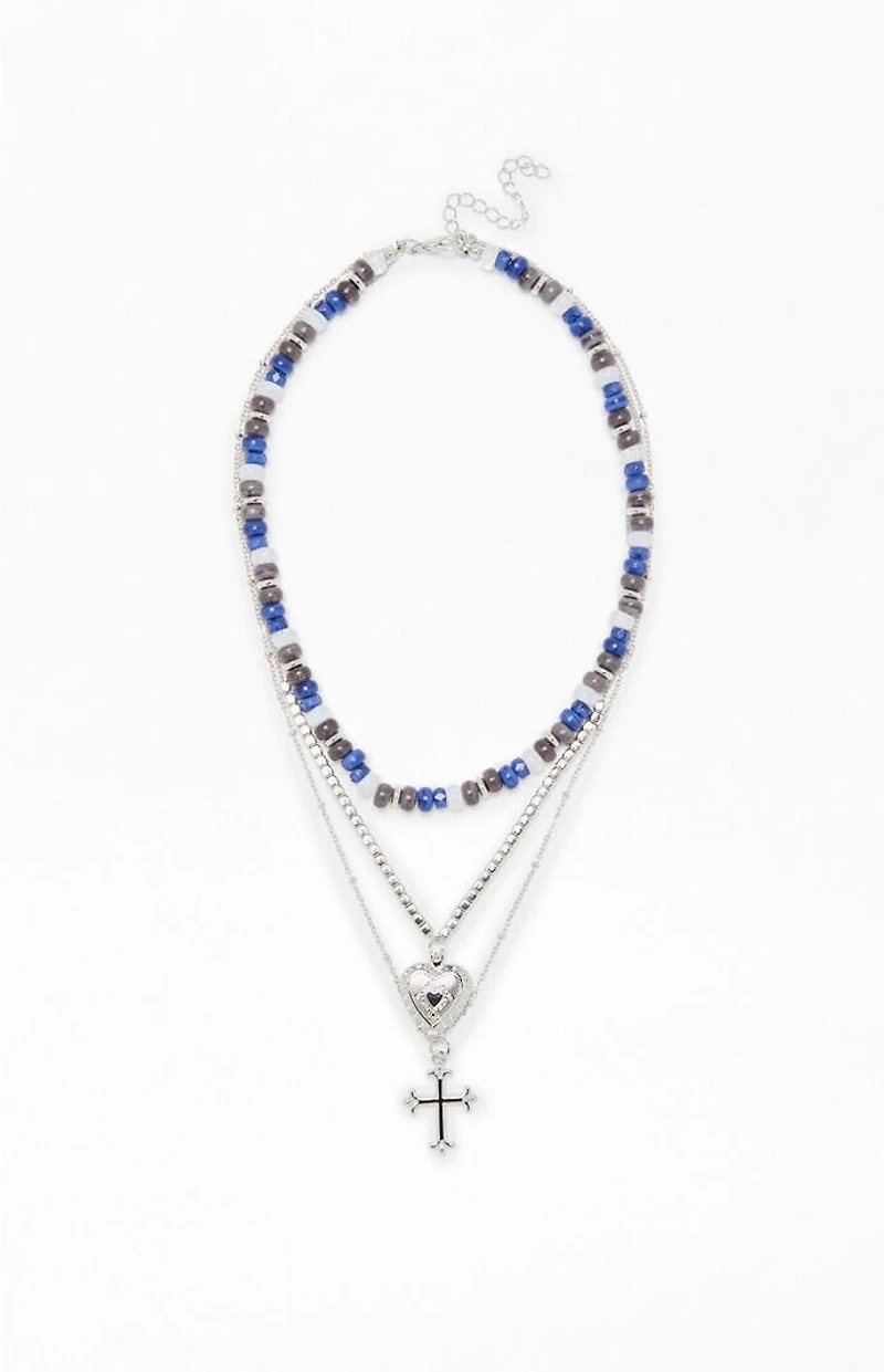 LA Hearts Remi Beaded Layered Necklace