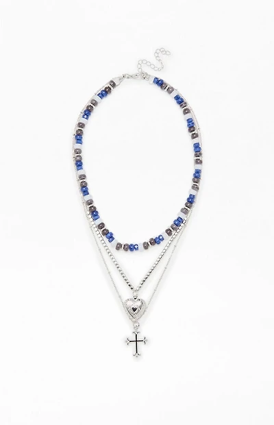 LA Hearts Remi Beaded Layered Necklace