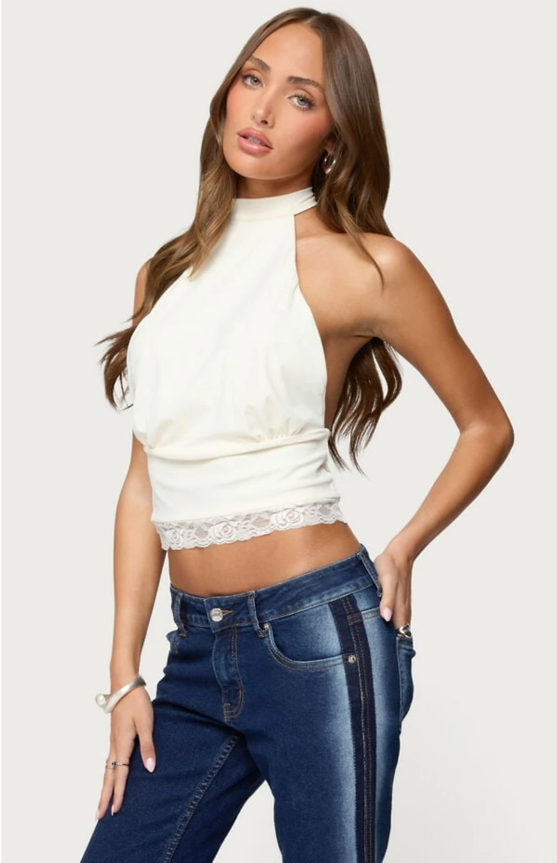 Edikted Sandra Lacey High Neck Halter Top