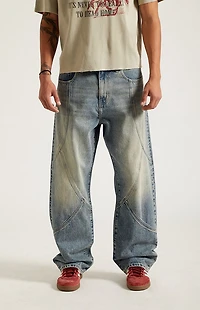 Pacsun Dylan Baggy Jeans Seamed Medium Blue
