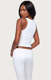 Edikted Ailsa Ribbed Built Bra Tank Top