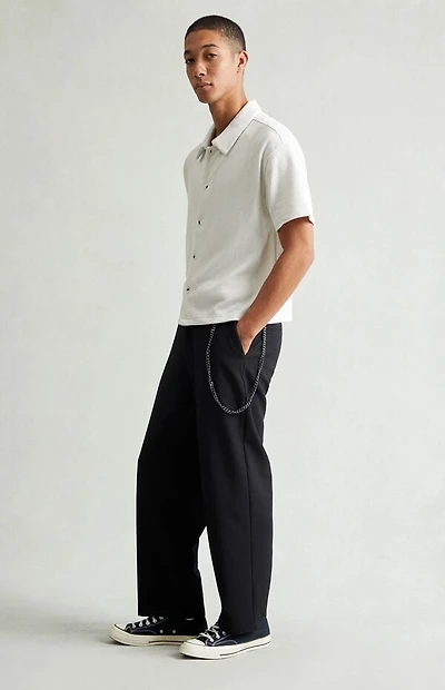 Pacsun Black Chain Baggy Trousers
