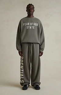 Fear of God ESSENTIALS Moss '90s Fit Fleece Crew Neck Sweatshirt