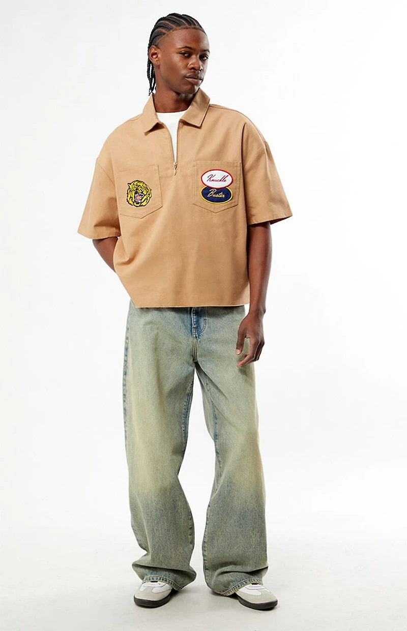 Pacsun Monte Carlo Quarter Zip Shirt