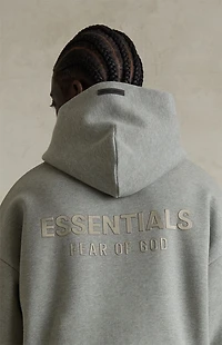 Fear of God ESSENTIALS Concrete Heather Classic Fleece Hoodie